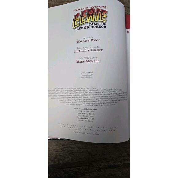 Wally Wood: Eerie Tales of Crime & Horror Vanguard Productions Hardcover - Picture 8 of 11